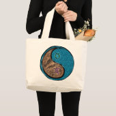 Stier en waterbeer grote tote bag (Voorkant (product))