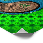 Stier en watergeit poster (Hoek)