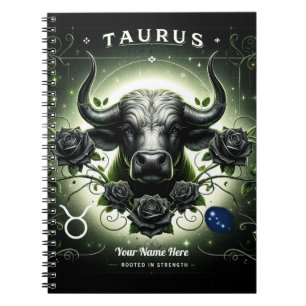 Stier "Geworteld in kracht" Spiral Notitieboek