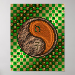 Stier & Hout Rat Poster