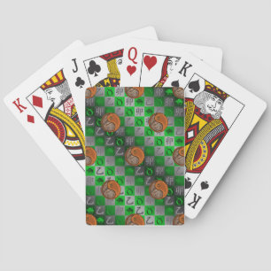 Stier & Houten Konijn Pokerkaarten