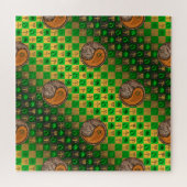 Stier & Houten Paard Legpuzzel (Horizontaal)