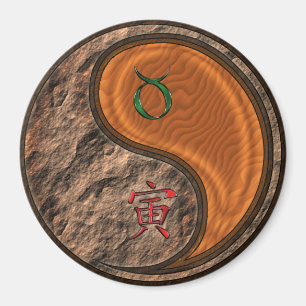 Stier & Houten Tijger Magneet