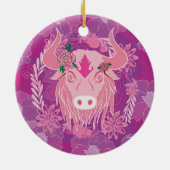 stier keramisch ornament (Achterkant)