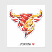 Stier Logo als Transparent Autoaufkleber Sticker (Vel)