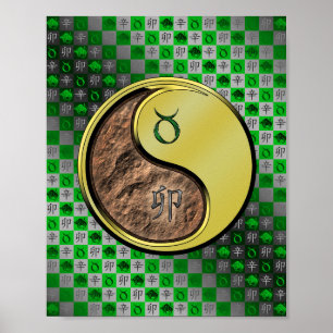 Stier & Metaal Konijn Poster