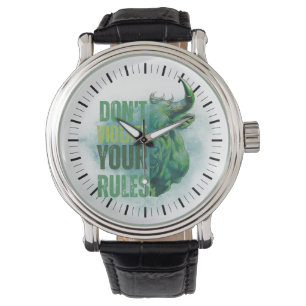 Stier ontwerp Herinnering Motivatie Horloge