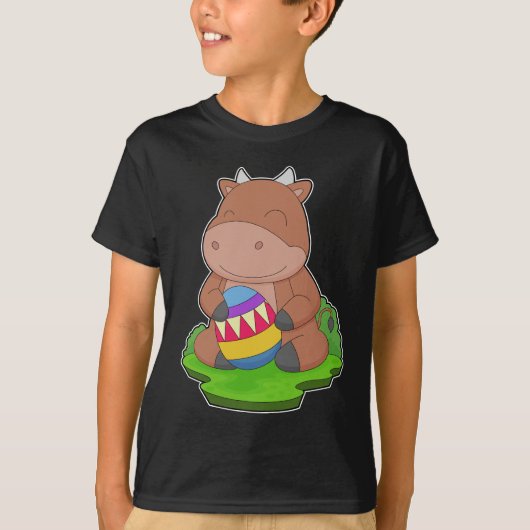 Stier Pasen Paasei T-shirt (Voorkant)
