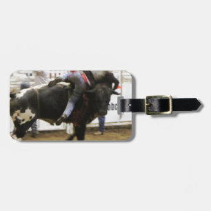 Stier rijden bagagelabel