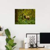 Stier Roosevelt-eland Poster (Thuiskantoor)