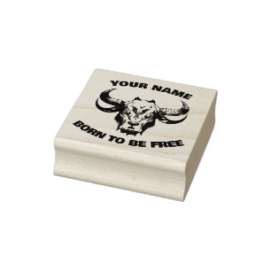  stier 	rubberstempel
