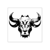  stier 	rubberstempel (Afrduk)