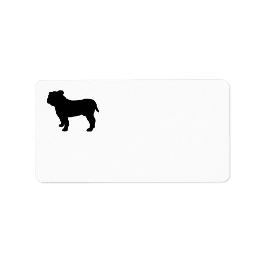 Stier Silhouet Etiket (Voorkant)