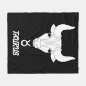 Stier Silhouet Fleece Deken (Voorkant (Horizontaal))