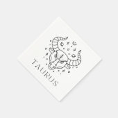 Stier sterrenbeeld astrologisch servet (Hoek)