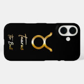 Stier sterrenbeeld, zwart en goud Case-Mate iPhone case (Achterkant (horizontaal))