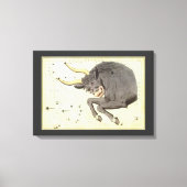 Stier Stier, sterrenbeeld Urania's Mirror Canvas Afdruk (Voorkant)