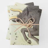 Stier Stier,  sterrenbeeld Urania's Mirror Inpakpapier Vel (In situ)