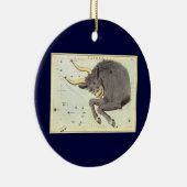 Stier Stier, sterrenbeeld Urania's Mirror Keramisch Ornament (Rechts)