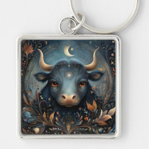 Stier Stier Zodiac Astrologie Hemellich Verjaardag Sleutelhanger