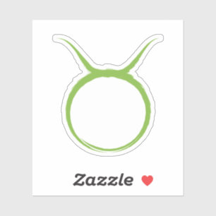 STIER Taurus Groen Astrologie April Mei Sterrenbee Sticker