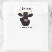 Stier - Tierkreiszeichen Aufkleber Vierkante Sticker (Tas)