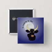 Stier Tierkreiszeichen Button (Voorkant /achterkant)