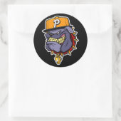 Stier van die industrie "De mascotte" Ronde Sticker (Tas)