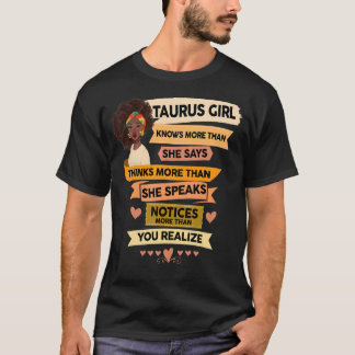 Stier Verjaardag Vrouwen Horoscoop Zodiac Geboren  T-shirt