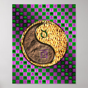 Stier & Vuur Haan Poster