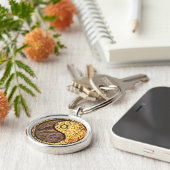 Stier & Vuur Haan Sleutelhanger (Zijkant)