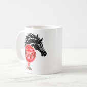 Stier x Jaar van het Paard 2026 Koffiemok (Voorkant links)