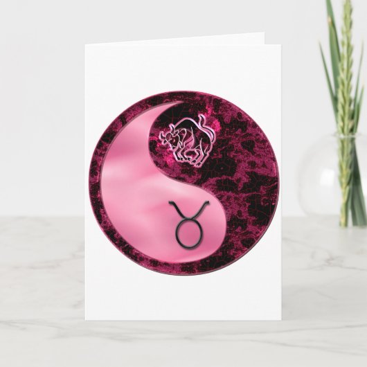 Stier Yin Yand Kaart (Voorkant)