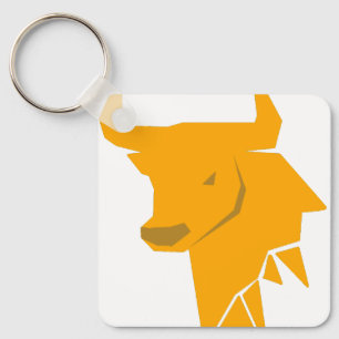 Stier Zodiac - Helder Stier Silhouet Sleutelhanger