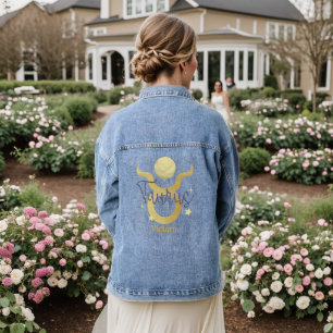 Stier Zodiac Modern gepersonaliseerd Jean Denim Jacket
