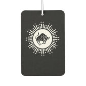 Stier Zodiac Symbool met Hemelse Starburst Luchtverfrisser (Voorkant)