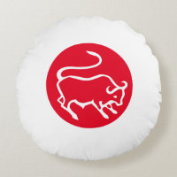 Stier Zodiac teken Moderne minimalistische vlakte