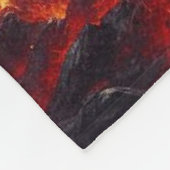 Stieren laden door een vurig landschap fleece deken (Hoek)