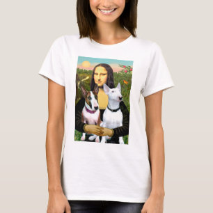 Stieren Terriërs (Twee) - Mona Lisa T-shirt
