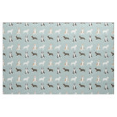 stierendoodshonden lichtblauw stof (Fat Quarter)