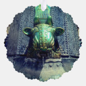 stierenfontein ornament kaart (Achterkant)