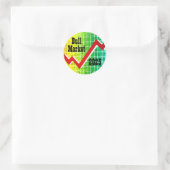 Stierenmarkt 2025 ronde sticker (Tas)