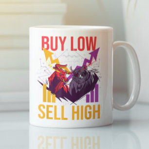 STIERENMARKT KOOP LAAG VERKOOP HOOG HANDEL AANDELE KOFFIEMOK
