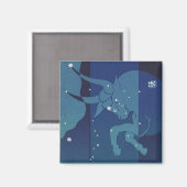 Stierenstierenconstellatie  Zodiac Astrologie Magneet (Voorkant / Achterkant)