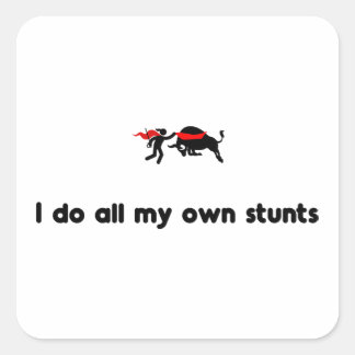 Stierenvechtheld Vierkante Sticker