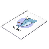 Stierhaai Funny Animal Haai Pun Notitieboek (Linkerzijde)
