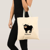 Stierontwerp Tote Bag (Voorkant (product))