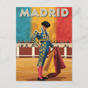 Stierstierder Madrid Spanje Reizen Briefkaart