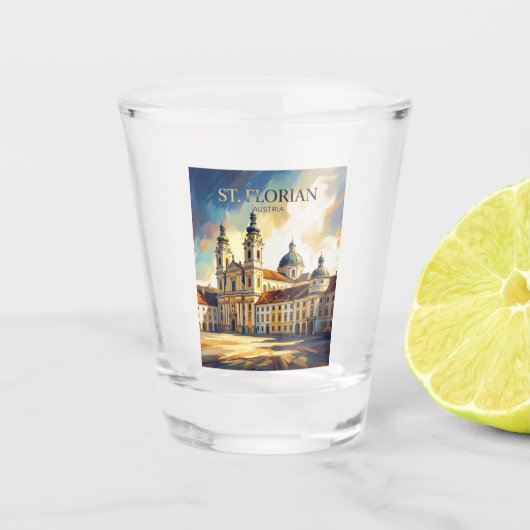 Stift St. Florian Oostenrijk Shot Glas (Voorkant)