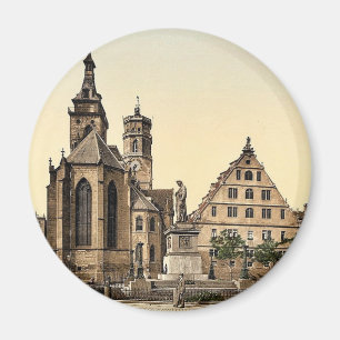 Stiftkirche, Stuttgart, Wurtemburg, Duitsland zeld Magneet